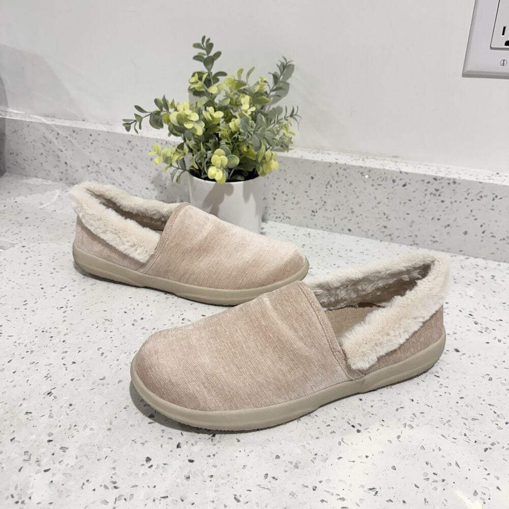 Vionic Women's Clare Cozy Collar Slippers Pink Orthopedic size 9